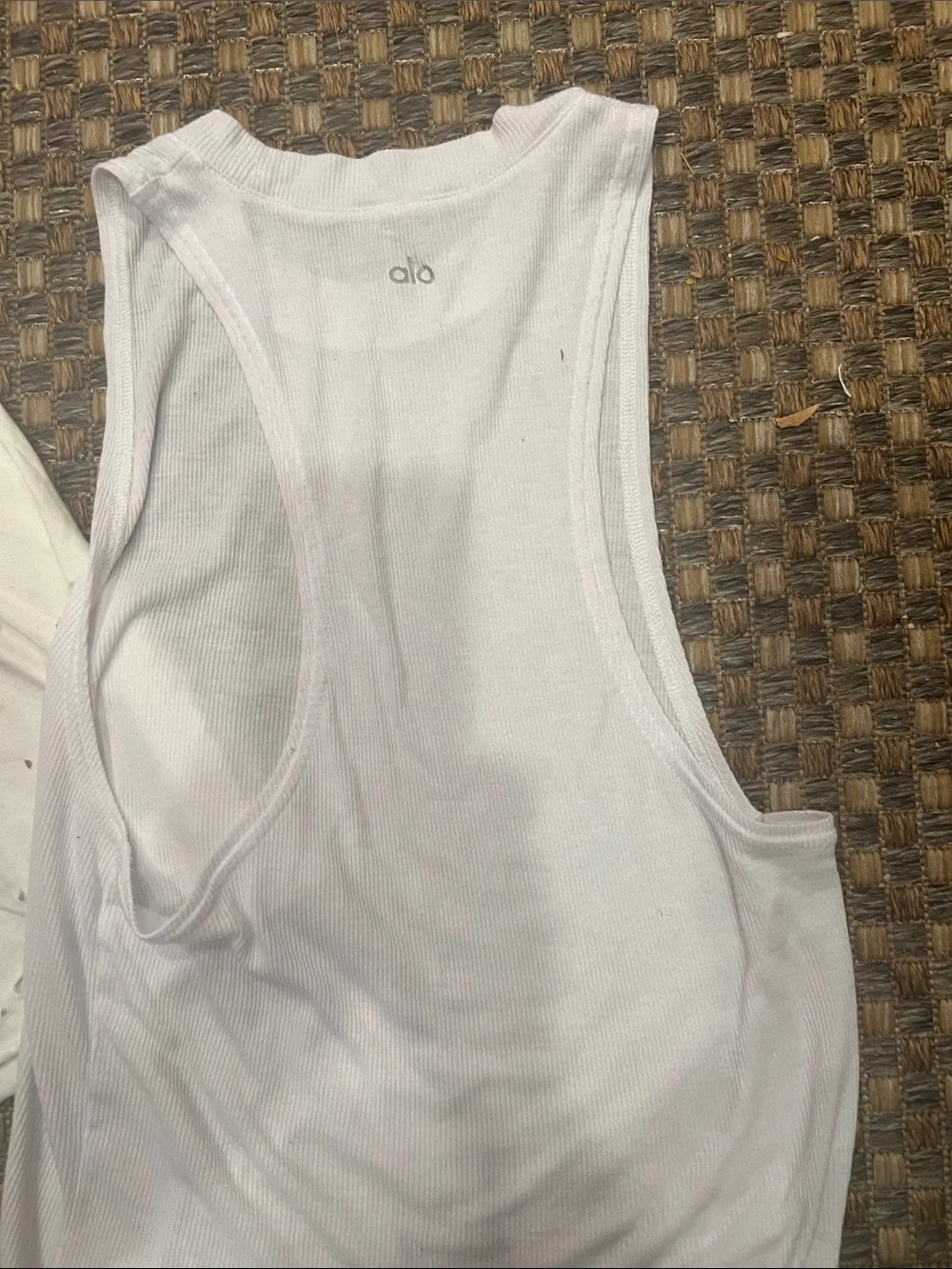 ALO Yoga White Scoop Neck Tank - 2 small medium tanks FIRM price